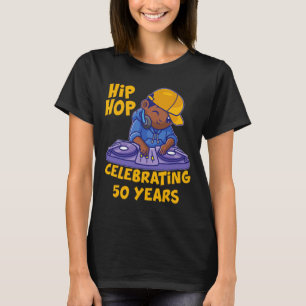 T-shirt Musique Hip hop 50e Anniversaire Histoire noire Dj