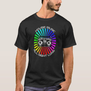 T-shirt Musique House Toute La Nuit Festival De Danse Rave