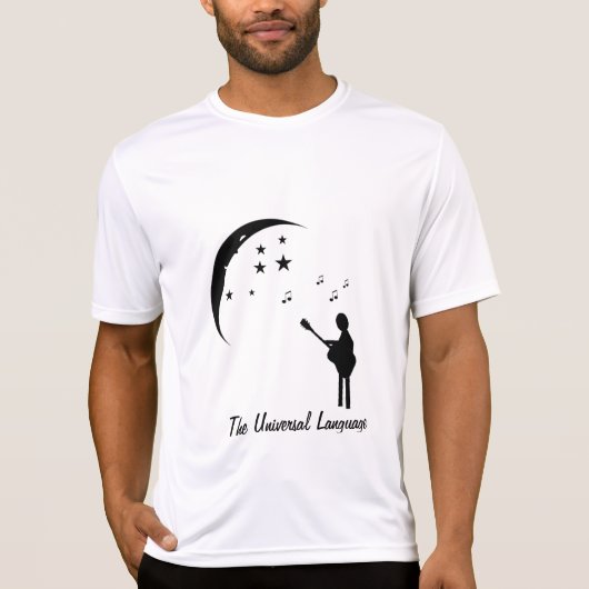 T-shirt Musique... La langue universelle (Devant)