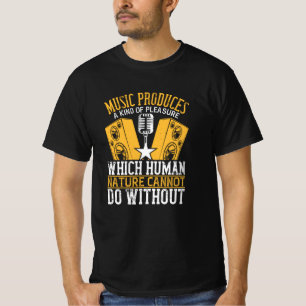 T-shirt Musique - La Musique Produit Un Plaisir
