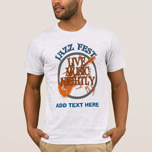 T-shirt Musique live nocturne (Devant)