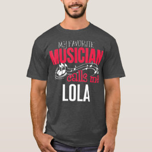 T-shirt Musique Lola Design Mes appels musiciens préfér