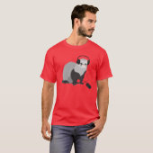 T-shirt Musique Lover Ferret Mens (Devant entier)