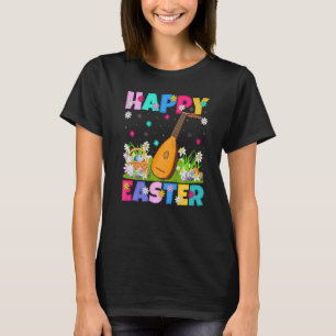T-shirt Musique Lute Happy Pâques drôle Lute Pâques dimanc