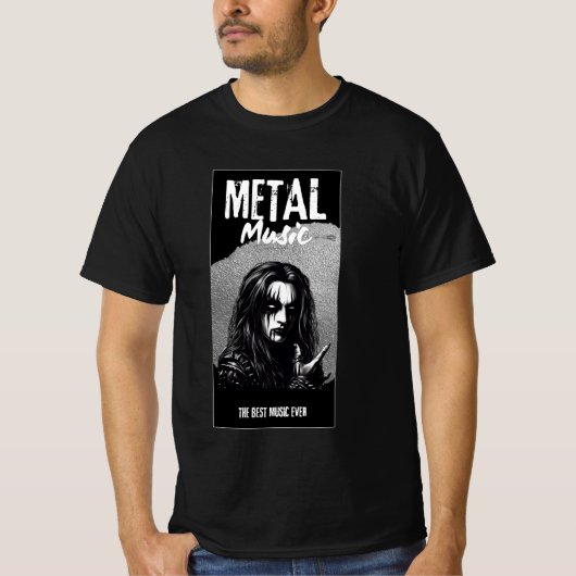 T-shirt Musique métallique (Devant)