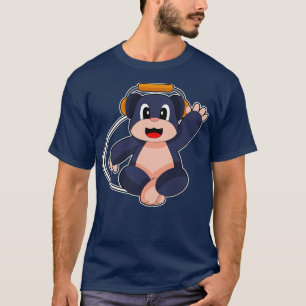 T-shirt Musique Mole Musicien Casque