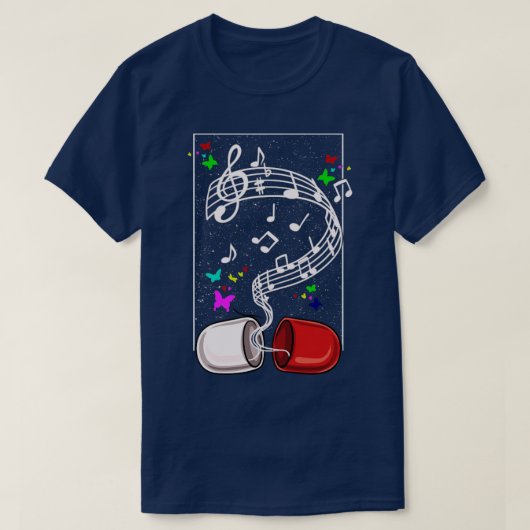 T-shirt Musique Musicien Art Graphisme Pill Cadeau (Design devant)