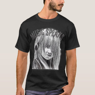 T-shirt Musique Parle Moody Grunge Streetwear Style Musiqu