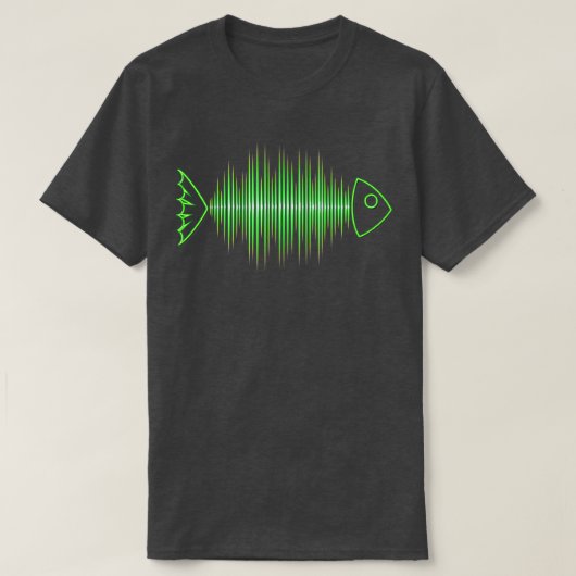 T-shirt Musique Poisson Taux de pouls Fréquence Dance Hous (Design devant)