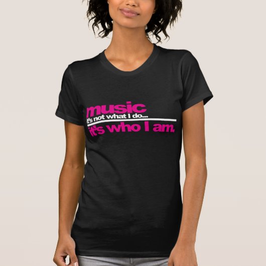 T-shirt Musique - qui je suis (Devant)