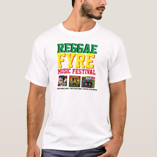 T-shirt MUSIQUE REGGAE FYRE JMT (Devant)