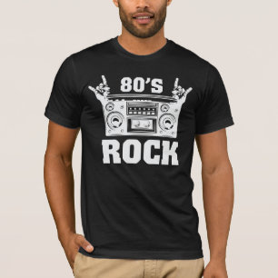 T-shirt Musique rock vintage des années 80 graphique boom 