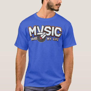 T-shirt Musique sauve ma vie vintage