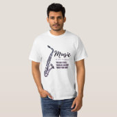 T-shirt Musique, saxophone (Devant entier)