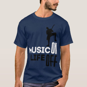 T-shirt Musique Sur blanc