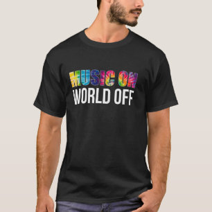 T-shirt Musique sur le monde éteint pour les musiciens les