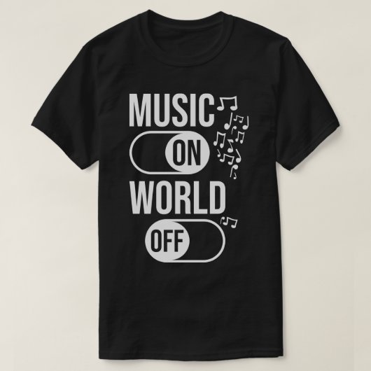 T-shirt Musique sur World Off (Design devant)