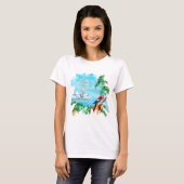 T-shirt Musique tropicale de plage (Devant entier)