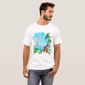 T-shirt Musique tropicale de plage (Devant entier)
