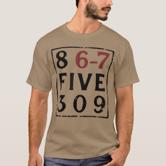 T-shirt Musique Vintage 80 8675309 Jenny 8675309 Si Sept 6