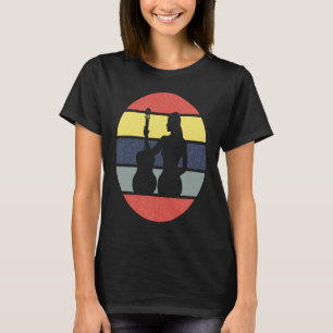 T-shirt Musique Vintage Retro Rock & Roll Et Femme Guitare