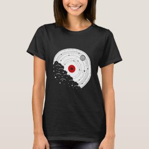 T-shirt Musique vintage Vinyl Record Nature Design