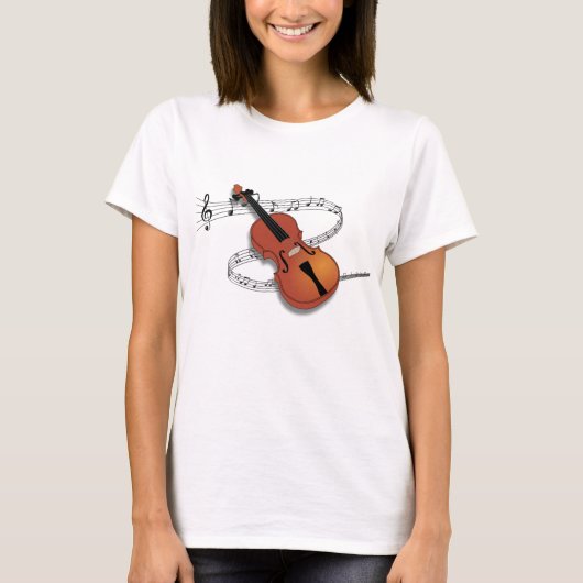 T-shirt Musique violon (Devant)