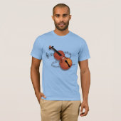 T-shirt Musique violon (Devant entier)