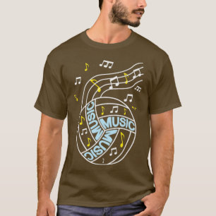 T-shirt Musique volleyball notes cadeau