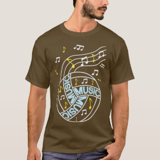T-shirt Musique volleyball notes cadeau