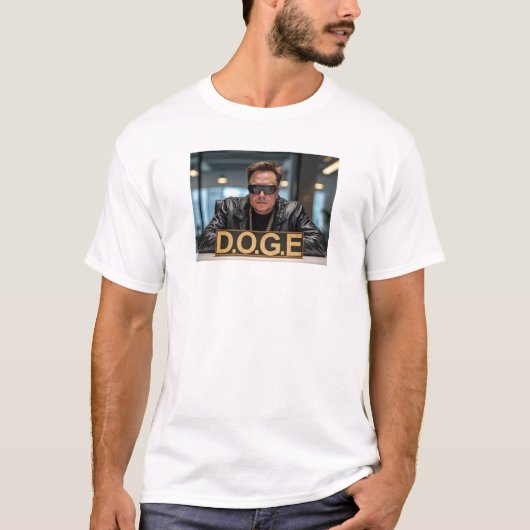 T-shirt Musk MAGA DOGE (Devant)