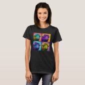 T-shirt Musk Ox Pop Illustration Animale Colorée Femmes (Devant entier)