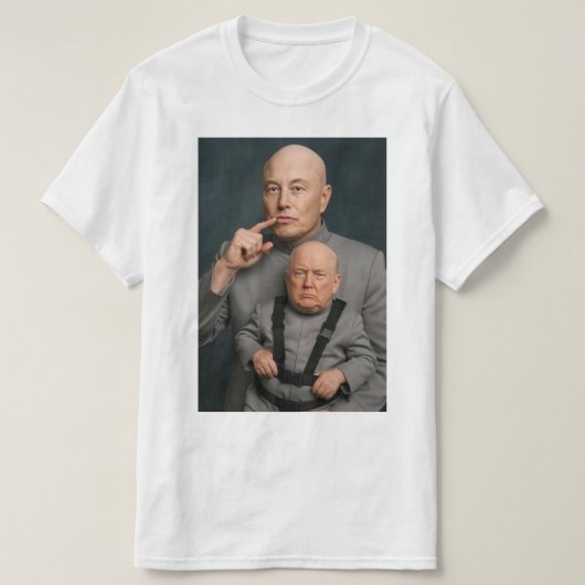 T-shirt Musk Trump Mini Me LOL (Design devant)