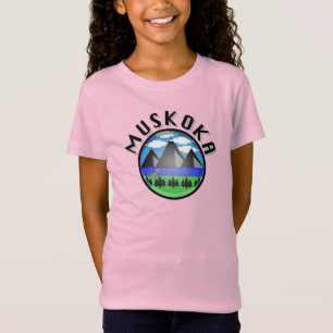 T-Shirt Muskoka Design (Version 2) - Girls' Fine Jersey T-