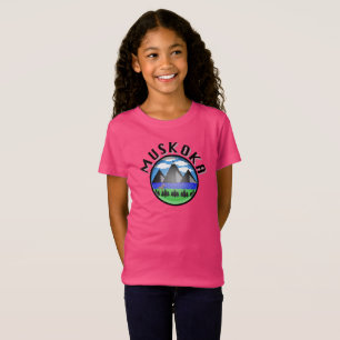 T-Shirt Muskoka Design (Version 2) - Girls' Fine Jersey T-