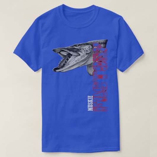 T-shirt Musky Fishing Muskie Factory (Design devant)