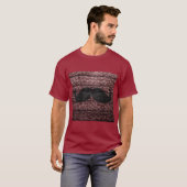 T-shirt Mustache Leopard Vintage #6 (Devant entier)
