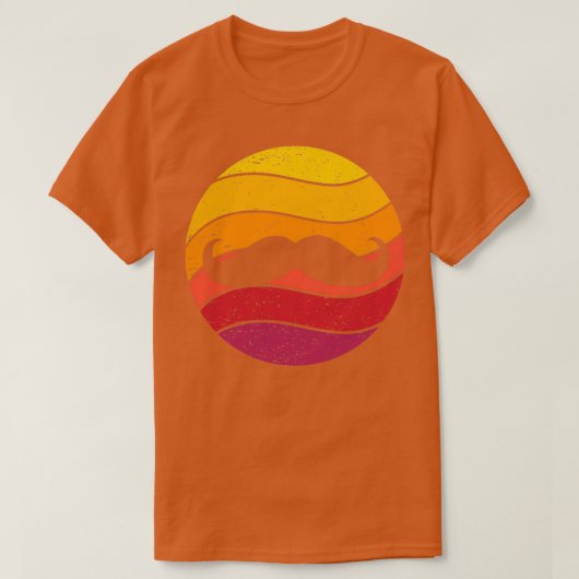 T-shirt Mustache Retro Style Vintage 7 (Design devant)