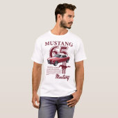 T-shirt Mustang 1965 - Voiture musculaire classiqu (Devant entier)