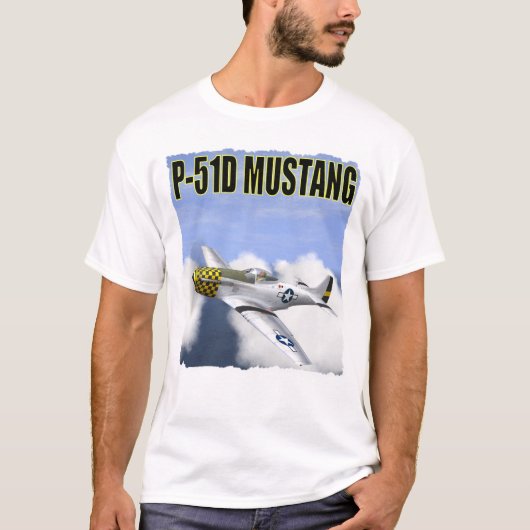 T-SHIRT MUSTANG DE P-51D (Devant)