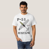 T-shirt Mustang de Pfive1 P-51 (Devant entier)