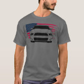 T-shirt Mustang Musclecar Generation 5 w Flag boy (Devant)