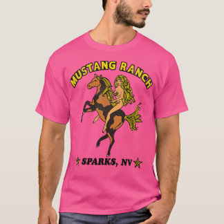 T-shirt Mustang Ranch Retro Nevada Souvenir touristique