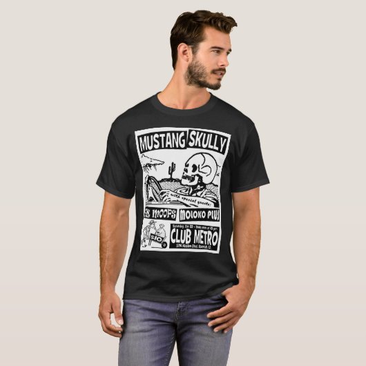 T-Shirt (Mustang Skully) (Devant entier)
