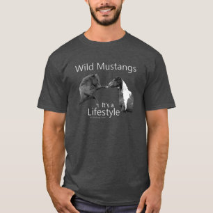 T-shirt Mustangs sauvages mode de vie