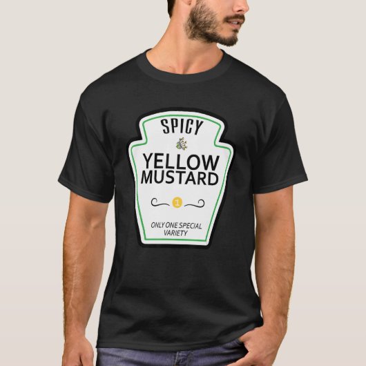 T-shirt Mustard Condiments Group Costumes d'Halloween Coup (Devant)
