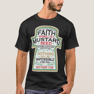 T-shirt Mustard Seed Faith Christian Gifts Mathew 17 20 S