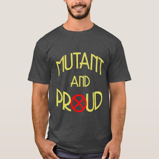 T-shirt Mutant et fier rétro (Devant)