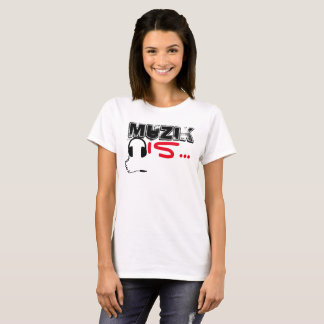 T-shirt MuZiK est… Le t des femmes avec des écouteurs