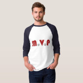 T-Shirt MVP Baseball (3/4 Raglan) (Devant entier)